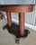 Brown Antique Oval Library Table Tiger Oak With Column Base Circa. 1890 For Sale - Image 8 of 13