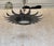 Spanish 1950s Sunburst Leaf Ceiling Fixture With Frosted Glass For Sale - Image 10 of 14