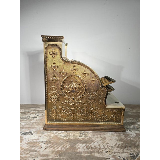 Brass Cash Register from National, 1900s For Sale - Image 11 of 18