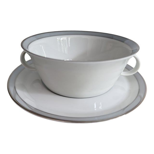 Soup Cup and Saucer Set by Hans-Theodor Baumann for Rosenthal, Germany, 1973, Set of 12 For Sale