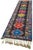 Boho Chic Bohemian Multicolor Runner Rug For Sale - Image 3 of 7