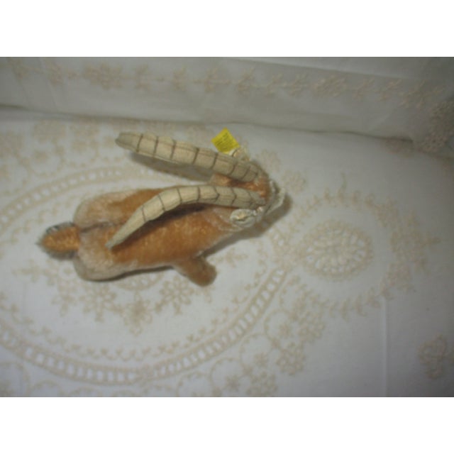 Vintage 1960's Steiff Rocky Goat, Tags & Button, Short Mohair For Sale In Columbia, SC - Image 6 of 10