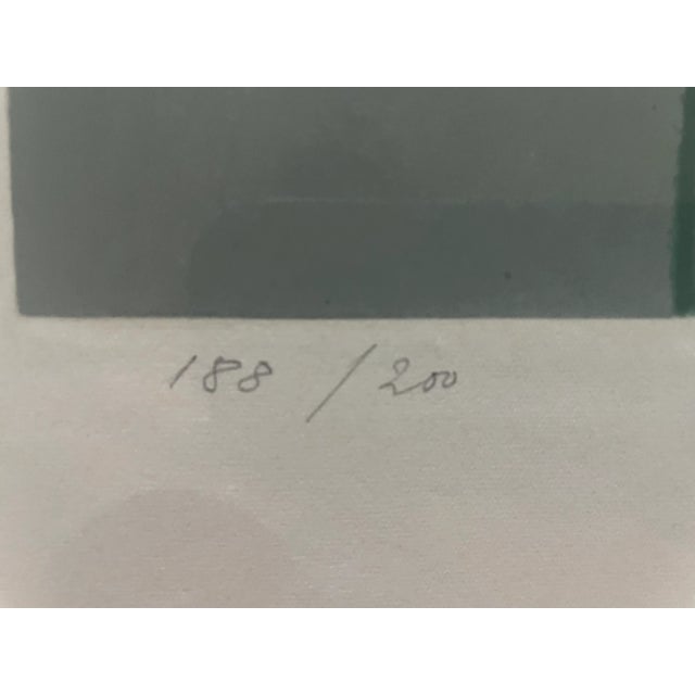 Printmaking Materials 1950s Aldo Salvadori Lithograph, Framed For Sale - Image 7 of 9