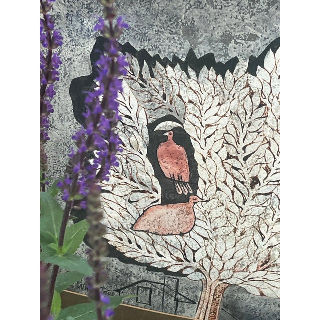 Mid-Century Modern Dorothy Sturm- “The White Tree”, Original Watercolor For Sale - Image 3 of 7
