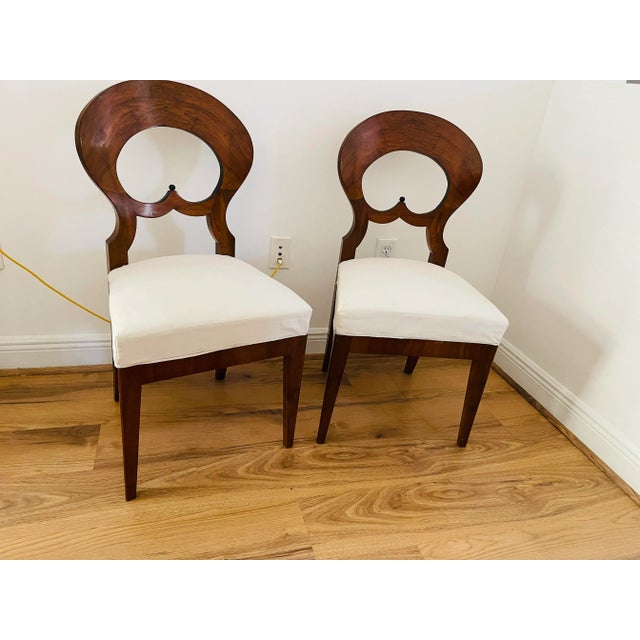 Biedermeier Superb Pair of Viennese Biedermeier Chairs For Sale - Image 3 of 4