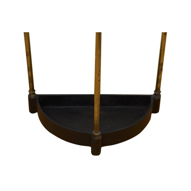 English Victorian Demi Lune Umbrella Stand, 1880s For Sale - Image 4 of 11