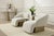 Kaia Modern White Boucle Right Arm Accent Chair For Sale - Image 10 of 11