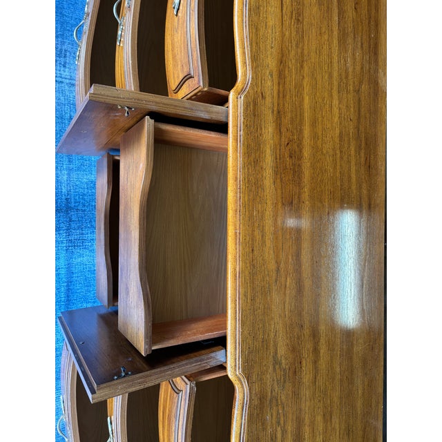 French Provincial Vintage Huntley by Thomasville French Provincial 9-Drawer Dresser Sideboard Buffet For Sale - Image 3 of 11