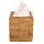 Boho Chic Artifacts Rattan Column Tissue Box For Sale - Image 3 of 4