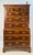 Late 20th Century Henredon Aston Court Banded Mahogany and Burlwood Chest on Chest For Sale - Image 16 of 17