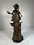 Late 19th Century Antique French Auguste Moreau Spelter Figural Sculpture of Woman With Lute For Sale - Image 5 of 9