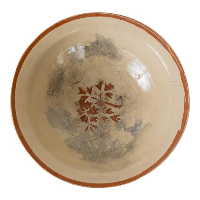 1960s Spanish Painted Ceramic Bowl For Sale
