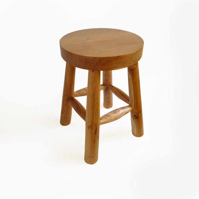 Simple Teak Stool Chairish