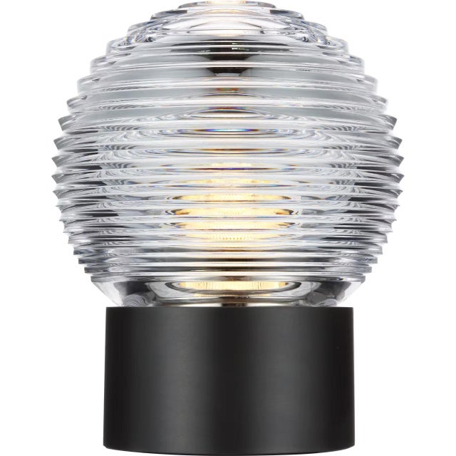 Modern Waterford by Visual Comfort Signature Circon 7" Rechargeable Accent Lamp in Bronze with Clear Crystal For Sale - Image 3 of 3