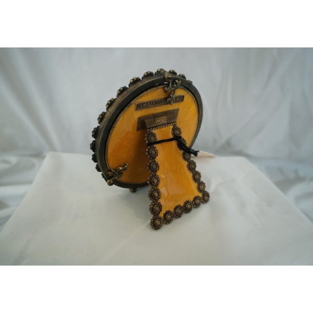 Small Round Jay Strongwater Frame With Rose Quartz For Sale In Los Angeles - Image 6 of 10