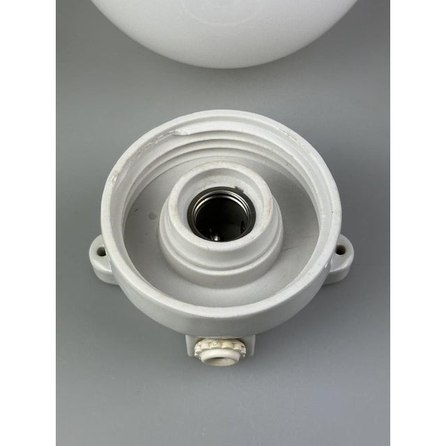 1950s Bauhaus Wall Light in Ceramic Glass, 1950s For Sale - Image 5 of 13