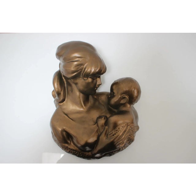 Made in Czechoslovakia Made of brass, ceramic. Polished Bohumil Kokrda Academic sculptor. Original state. Decorative art.