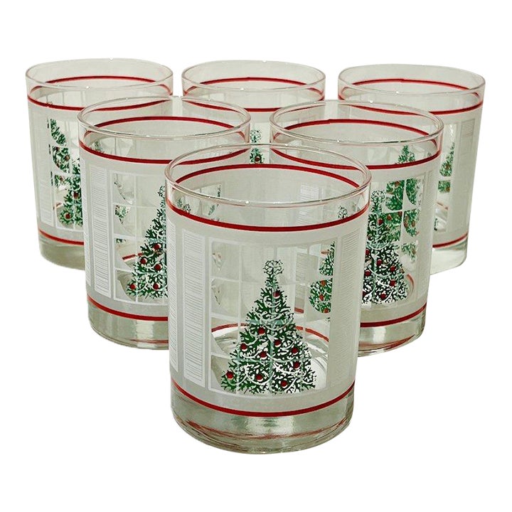 Vintage Waechtersbach Christmas Tree Double Old Fashioned Glass