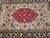Vintage Qum Area Rug, Hand-Knotted Wool & Silk, Floral Medallion Pattern, 5x7, Ivory & Red For Sale - Image 15 of 18