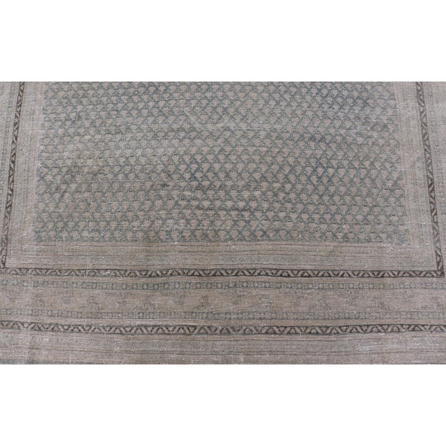 Minimalist Design Antique Persian Tabriz Rug With All-Over Small Scale Design For Sale In Atlanta - Image 6 of 14