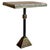 Side table, granite, metal, brass, Italy, 1950s This side table features a pink granite tabletop in square format. The...