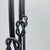 Black Hand Forged Iron Candelabra Set of 3 (82-102cm) Antique Copper Double Stem with Hercules Knot and Arched Base For Sale - Image 8 of 11