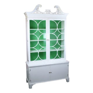 MCM Ornamental White Cabinet For Sale