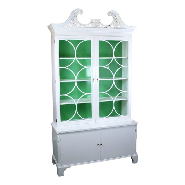 MCM Ornamental White Cabinet For Sale
