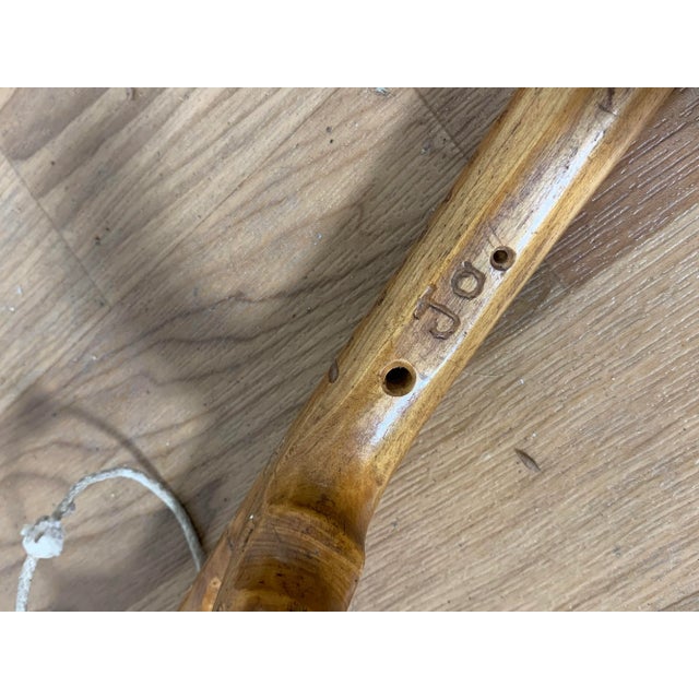 C. 1950s Hand Carved Folk Art Canes / Sticks by Joseph Deveau - Set/3 For Sale - Image 4 of 13