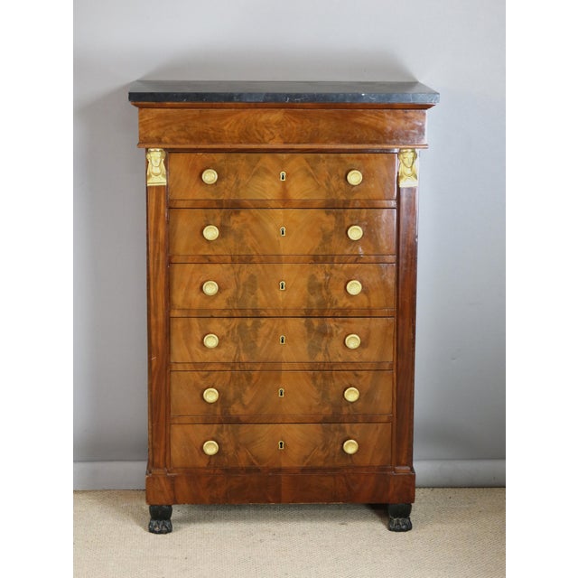 Empire Mahogany Chest of Drawers For Sale - Image 15 of 15