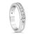 Haus of Brilliance IGI Certified 1/2 Cttw Round Brilliant Cut Diamond 18K White Gold Channel Set Eternity Style Wedding Band Ring - Size 7-1/2 For Sale - Image 4 of 7