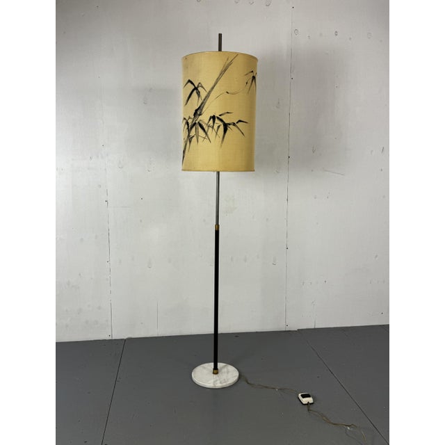 Mid-Century Modernist Italian Floor Lamp with Marble Base, 1950s For Sale - Image 12 of 14