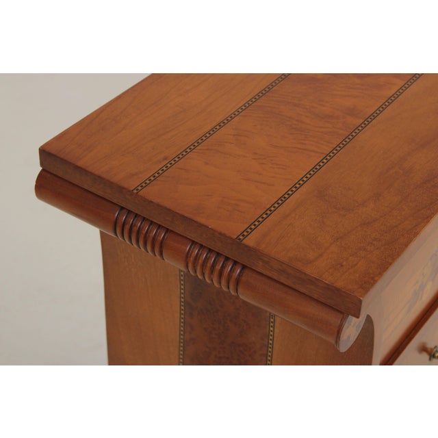 Pair Napoleonic Italian Walnut Nightstands For Sale - Image 12 of 18
