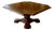 Vintage Thomasville Mahogany Coffee Table With Pedestal Base and Marquetry Top For Sale