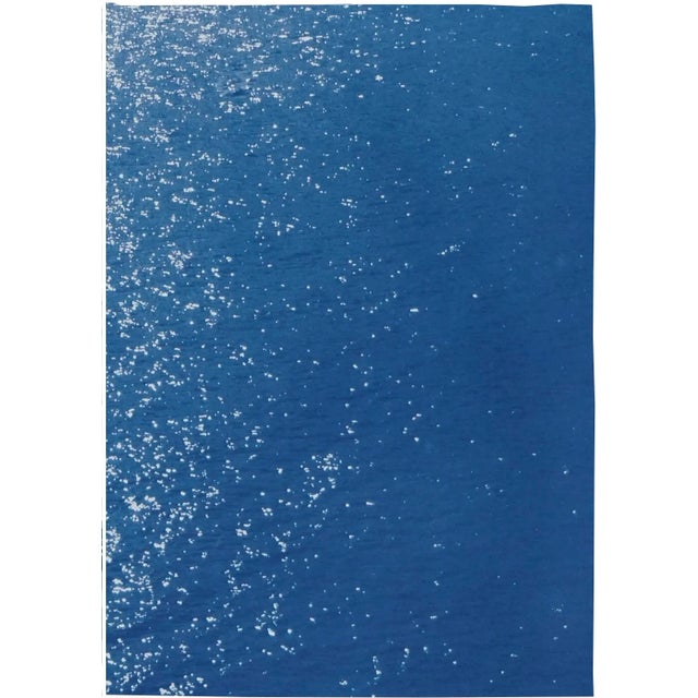 Paper Contemporary Amalfi Coast Cyanotype Triptych on Paper - Set of 3 For Sale - Image 7 of 10