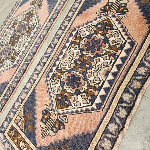 1960s Turkish Oriental Matching Runner in Muted Colors - a Pair For Sale In Philadelphia - Image 6 of 9
