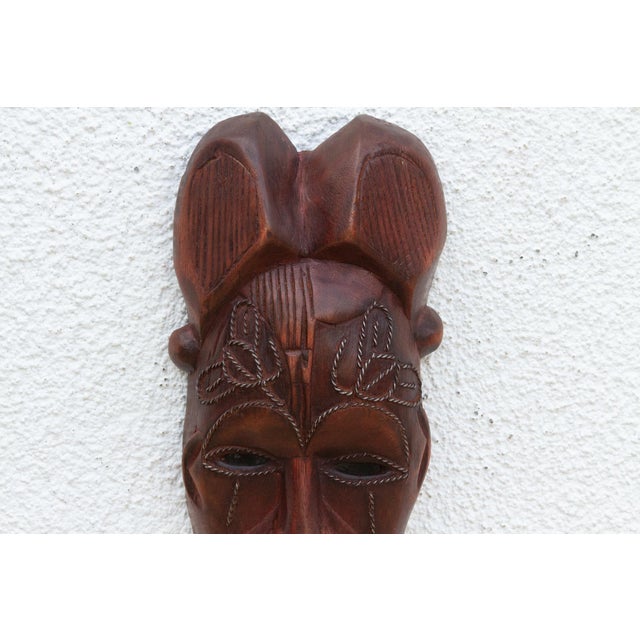 1960s Carved Wood Tribal Wall Art For Sale - Image 5 of 8