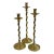 Set of Three Mid 20th Century Brass Barley Twist Candlesticks For Sale