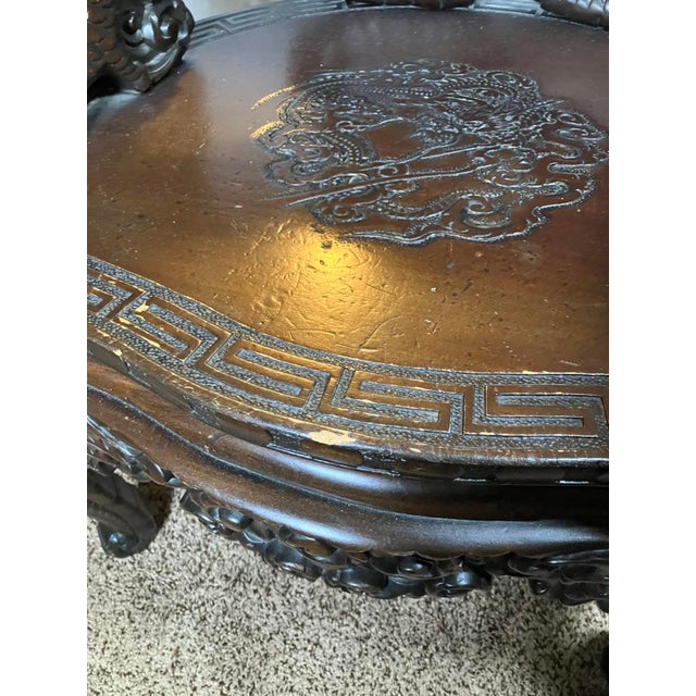Late 19th Century Antique Hand Carved Chair For Sale - Image 12 of 17