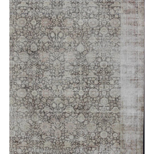Floral Oushak carpet from Turkey, rug , country of origin / type: Turkey / Oushak, circa 1900 This Turkish Oushak rug...