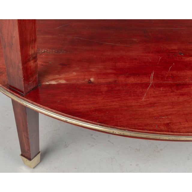 19th Century Louis XVI Style French Demilune Console Table For Sale - Image 10 of 11