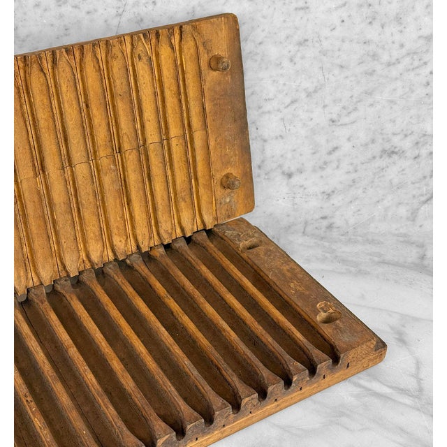 Antique German 20-Row Wood Cigar Mold For Sale - Image 11 of 12