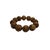 Sandalwood Coin Pattern Carving Beads Hand Rosary Praying Bracelet For Sale - Image 4 of 6