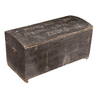 Late 19th Century "Jules D’Hooge" Belgian Immigrant Trunk For Sale