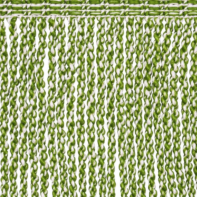 Contemporary Sample - Schumacher Outdoor Bullion Fringe Trim in Green For Sale - Image 3 of 4