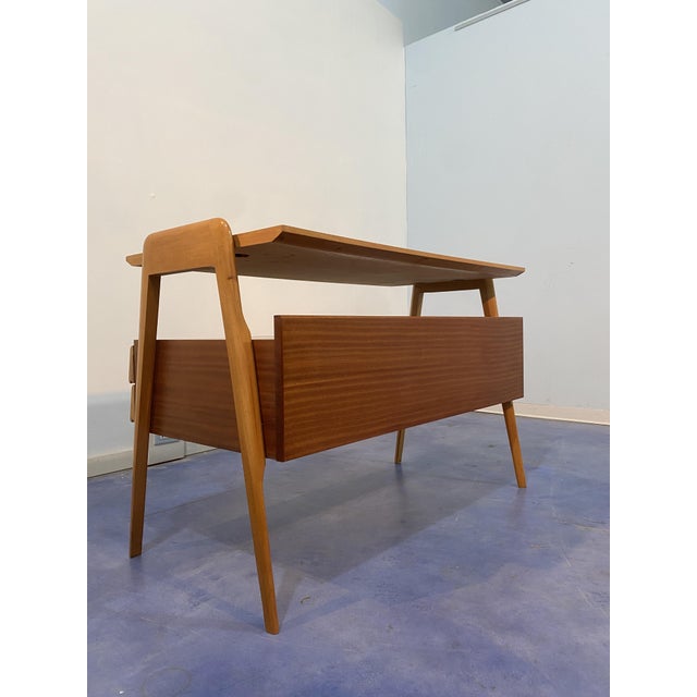 Mid-Century Modern Italian Desk and Chair attributed to Vittorio Dassi, 1956, Set of 2 For Sale - Image 14 of 18