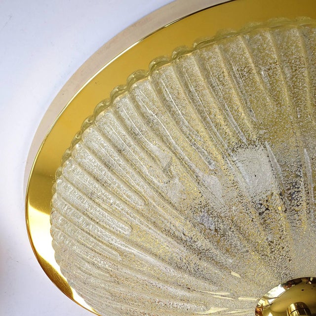 Vintage Dome Glass Flush Light, 1960s For Sale - Image 13 of 16