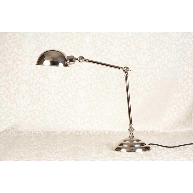 Vintage Chrome Student Desk Lamp For Sale - Image 4 of 12