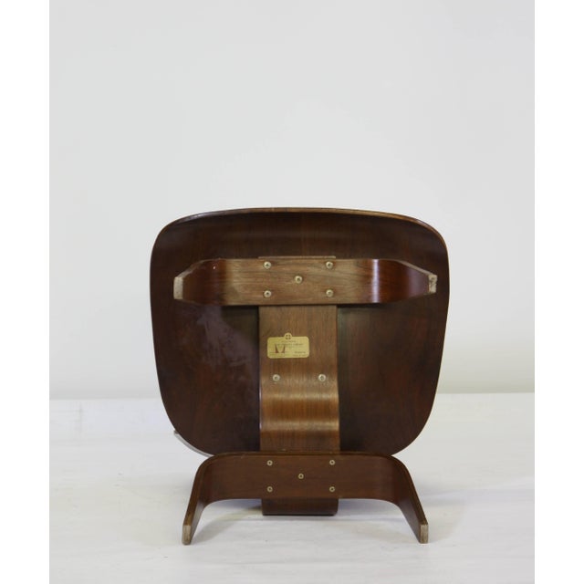 Wood 1940 Early Eames LCW with Evans Label For Sale - Image 7 of 9