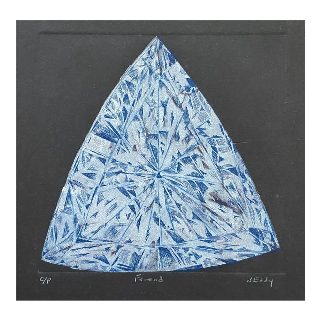 Jane Eddy Friend Diamond Color Etching For Sale